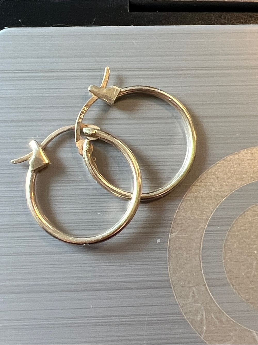 14k gold hoop earrings